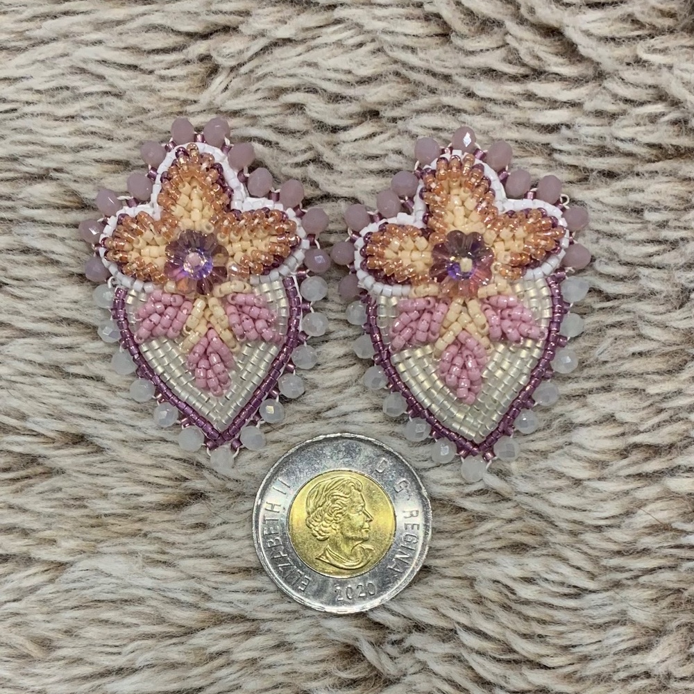 Beaded Strawberry Earrings